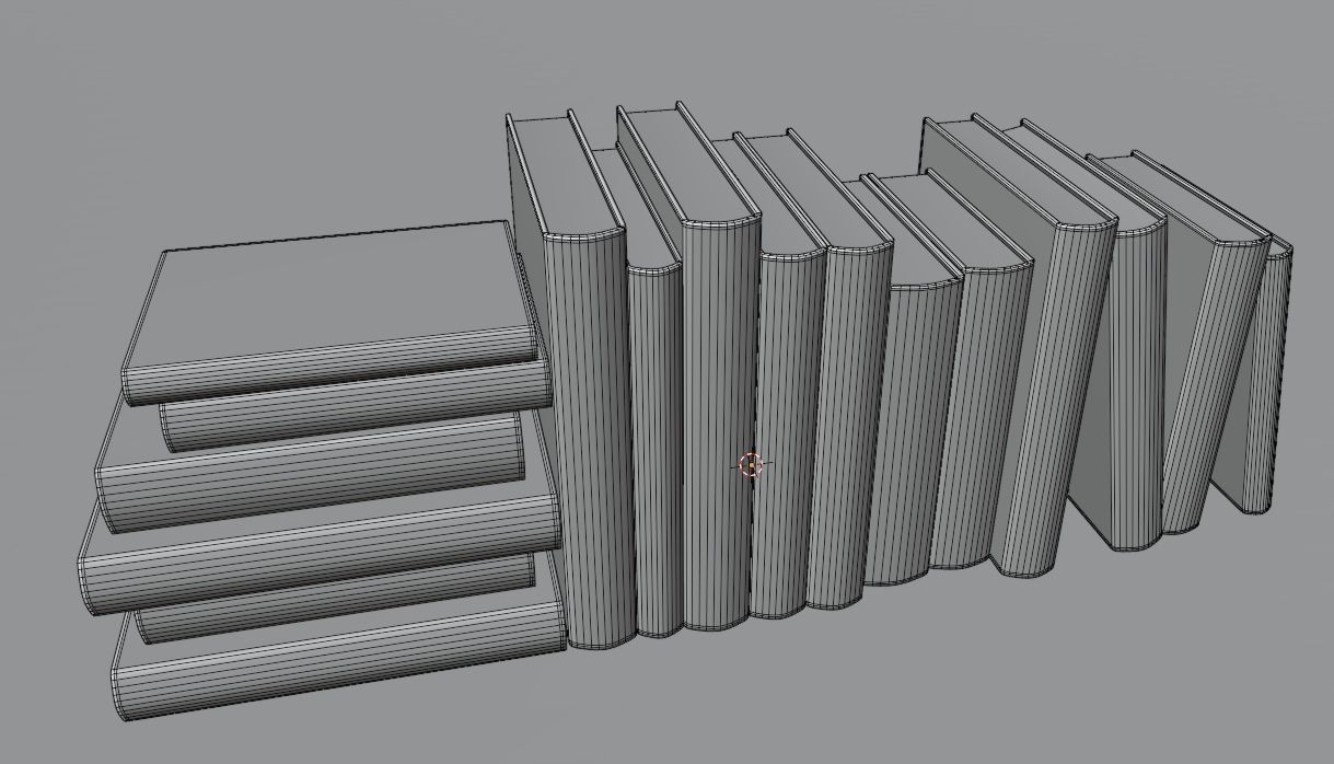 Old books for decoration Vol01 Low-poly 3D model_15