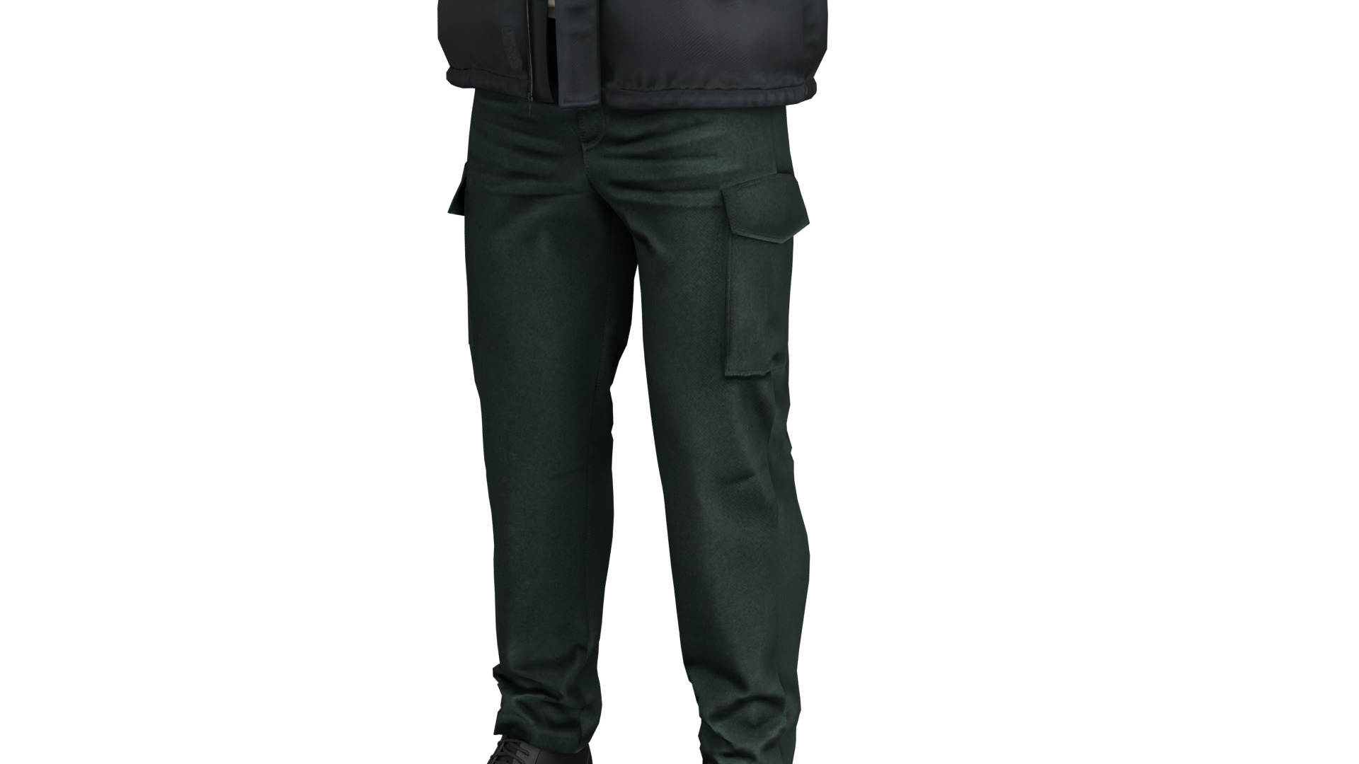 Autumn Outfit Low-poly 3D model_4