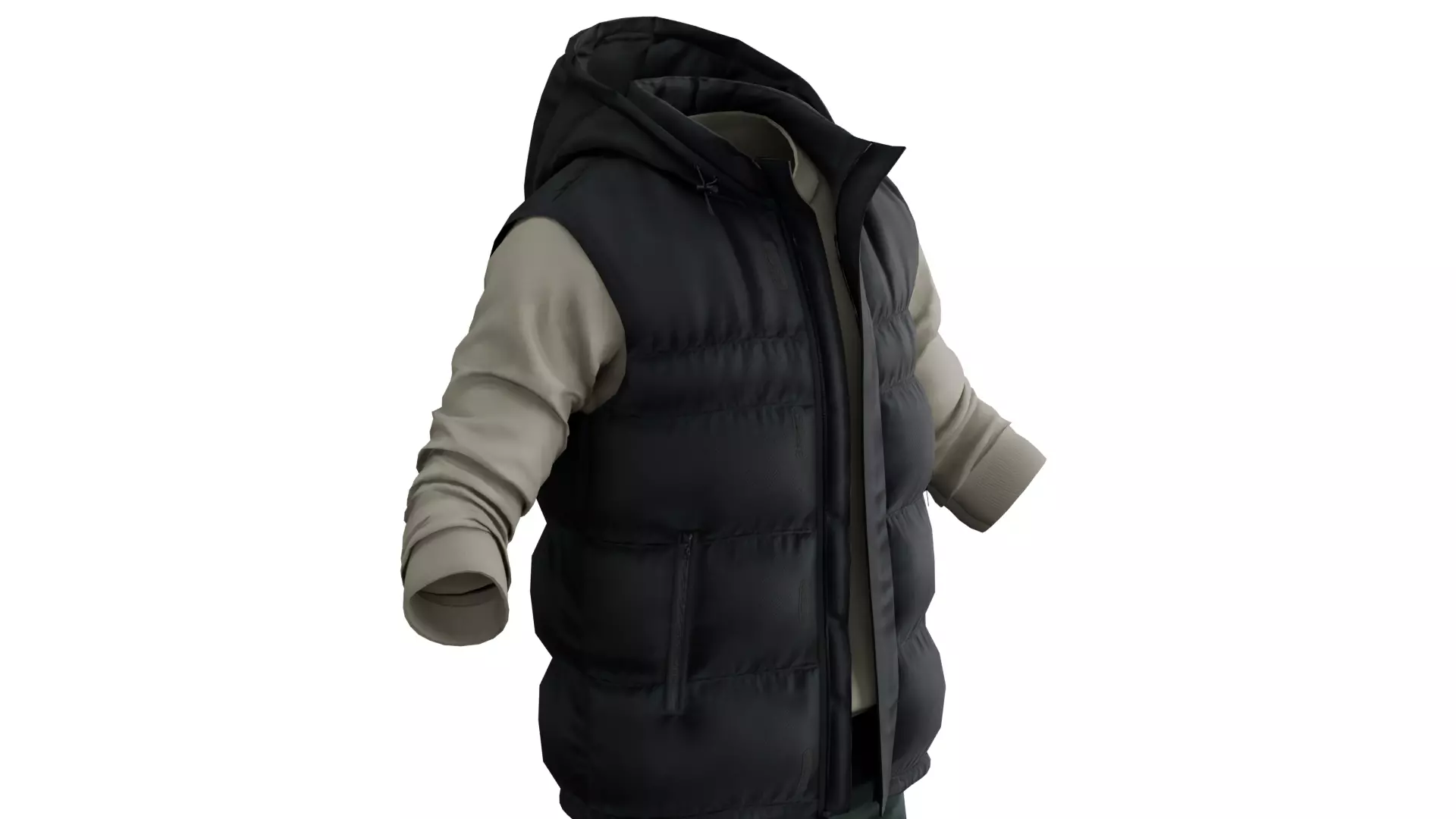 Autumn Outfit Low-poly 3D model_0