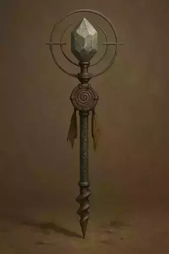 Sky Caller Totem  Lowpoly 3D model