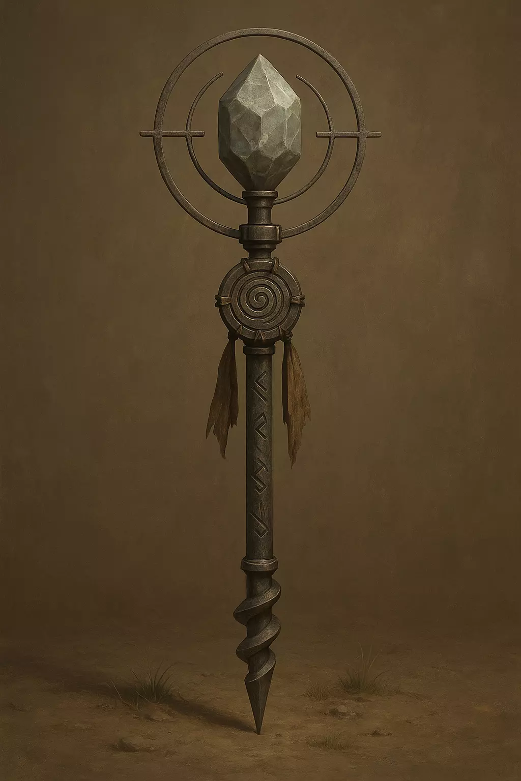 Sky Caller Totem Lowpoly 3D model Low-poly 3D model