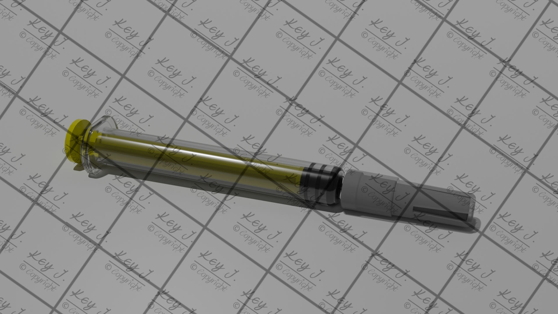 Glass Prefillable Syringe for Anticoagulant Neoparin PFS 3D model_3