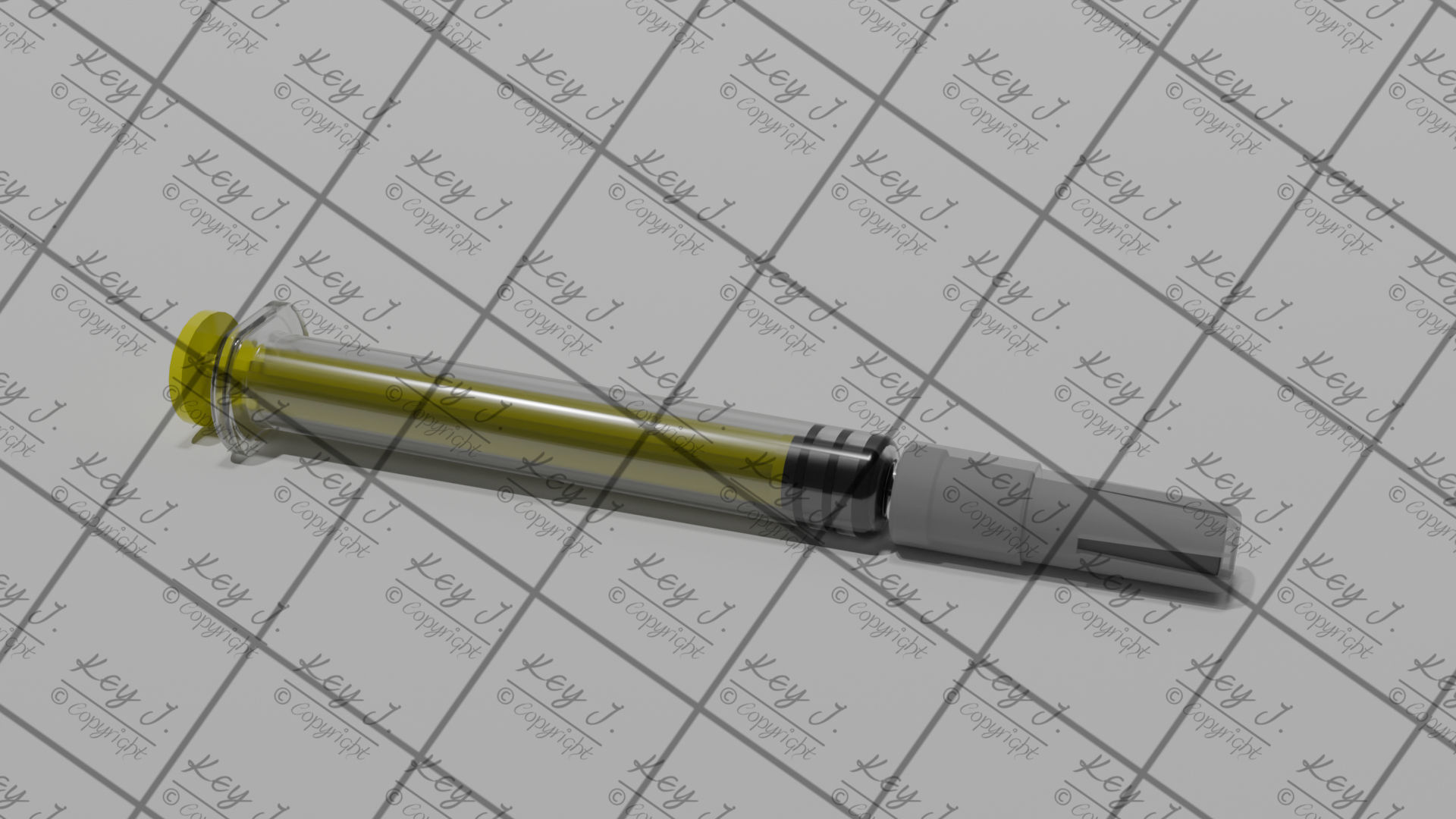 Glass Prefillable Syringe for Anticoagulant Neoparin PFS 3D model_5