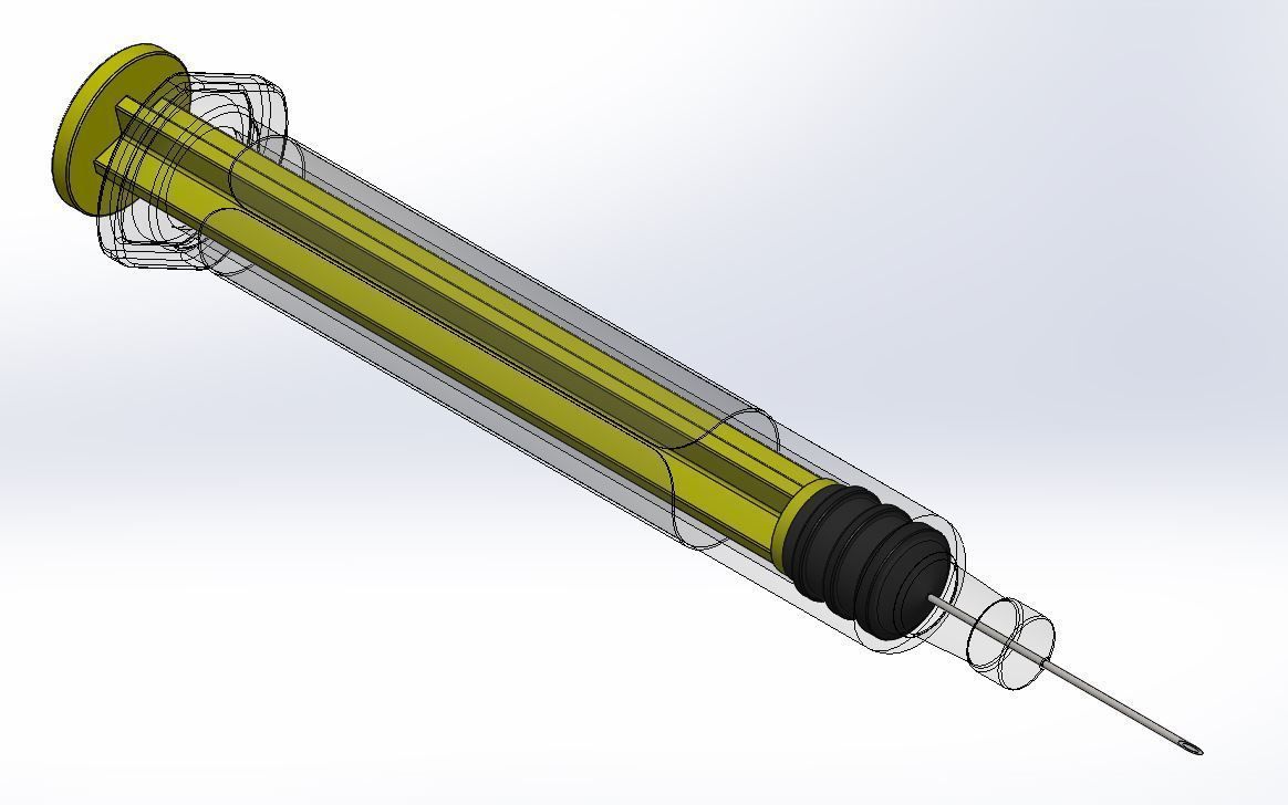 Glass Prefillable Syringe for Anticoagulant Neoparin PFS 3D model_11