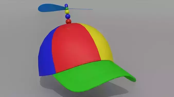 Propeller cap Low-poly 3D model