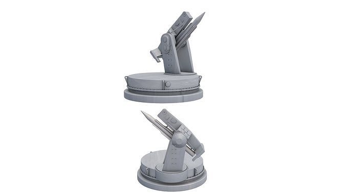 Mk-13 Guided Missile Naval Gun  3D model