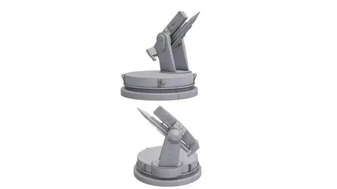 Mk-13 Guided Missile Naval Gun  3D model