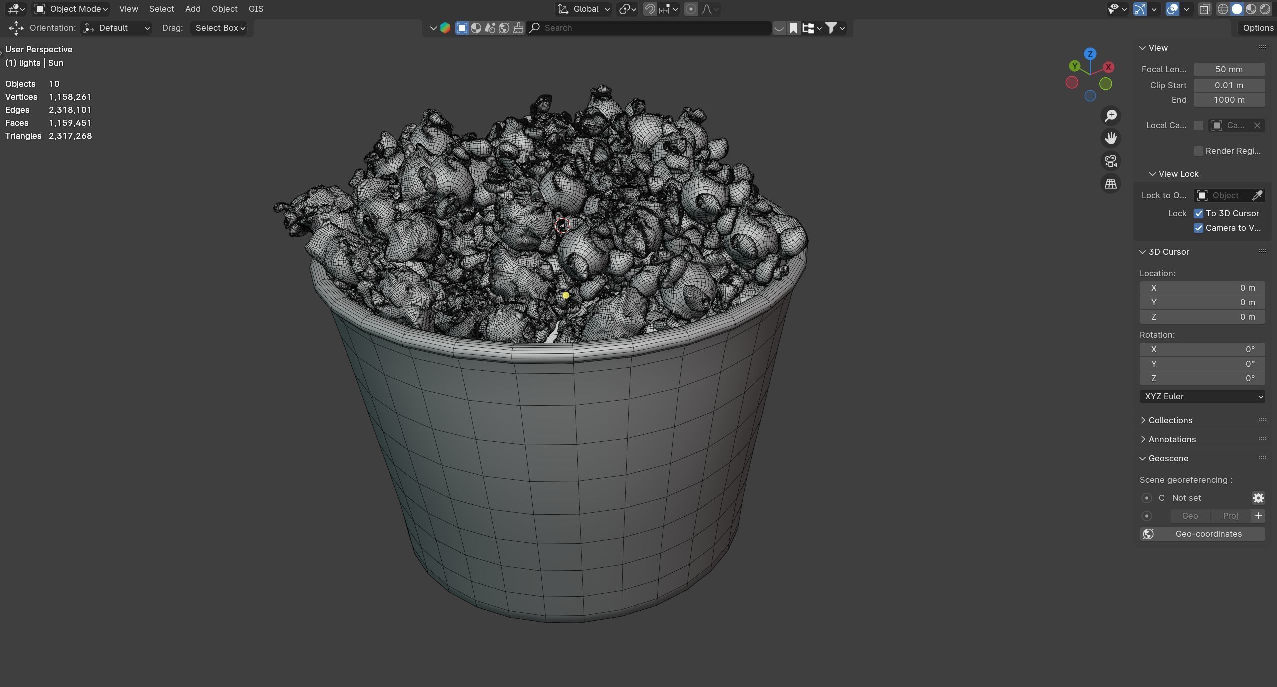 Popcorn box 2   Low-poly 3D model_8