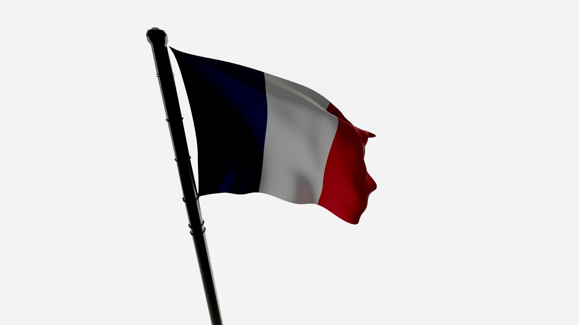 French Flag 3D Model Free Public Download in All Major Formats  Free low-poly 3D model_4