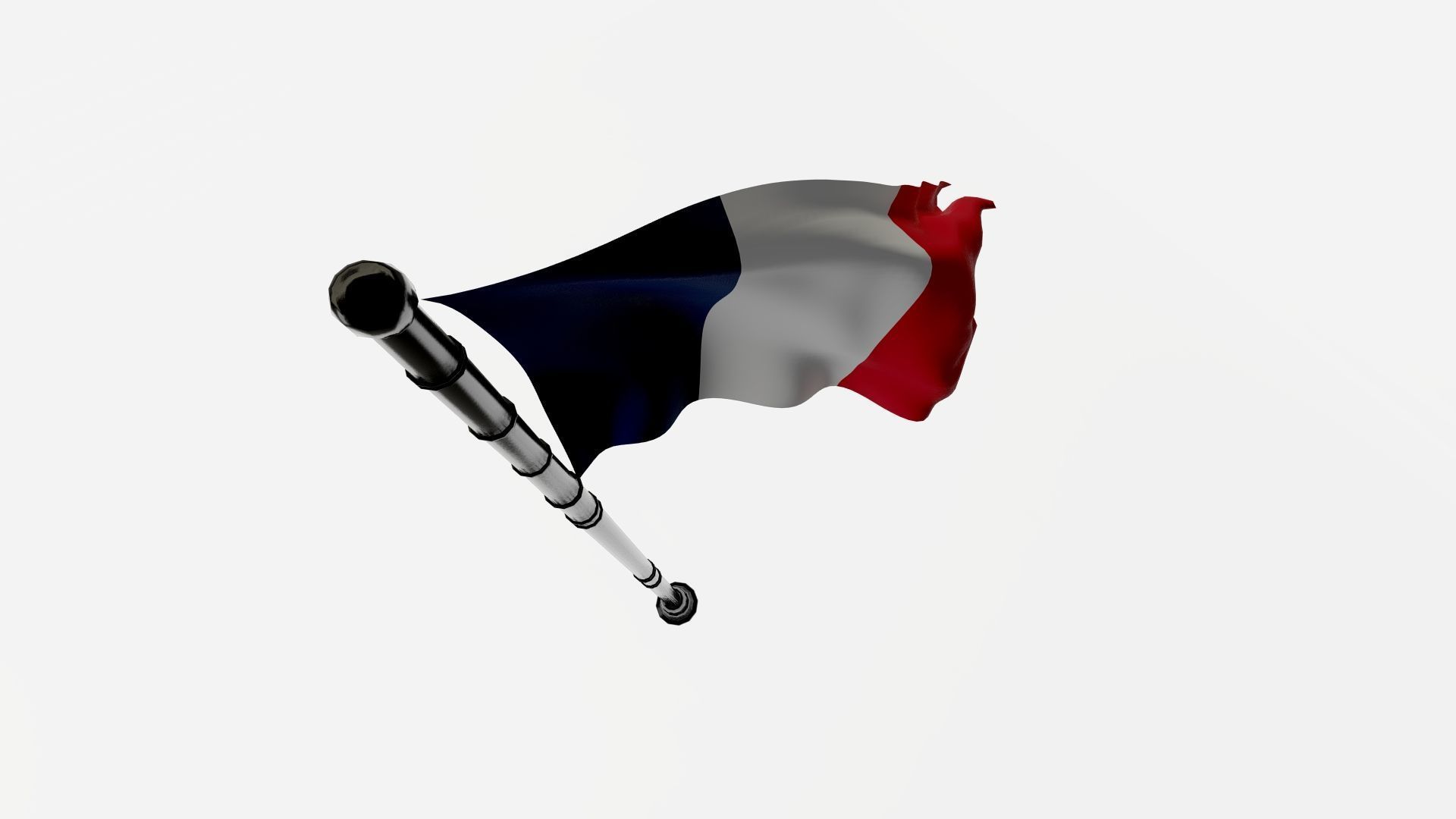 French Flag 3D Model Free Public Download in All Major Formats  Free low-poly 3D model_8