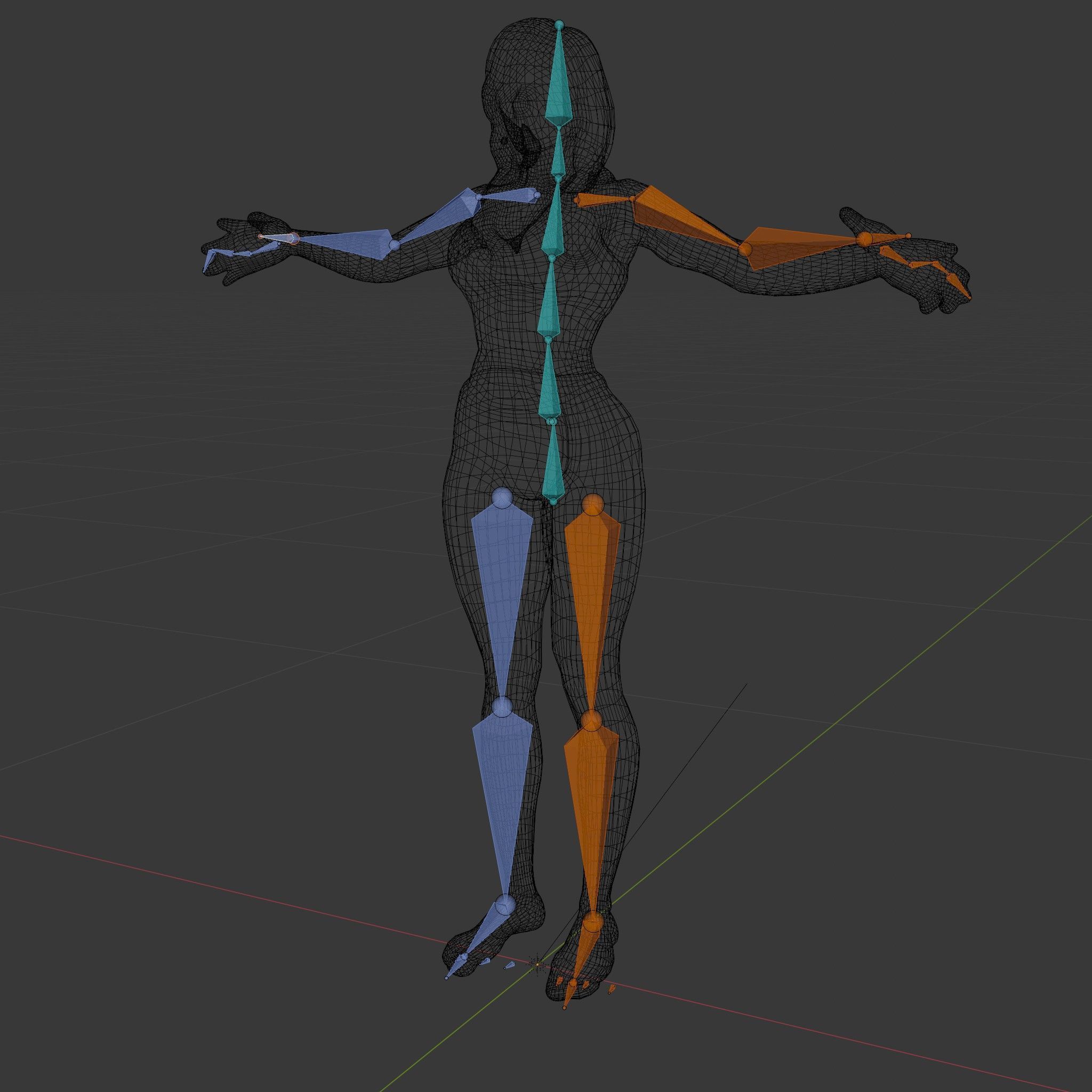 Fitness Enthusiast D Character Model Rigged and Animated Low-poly 3D model_6