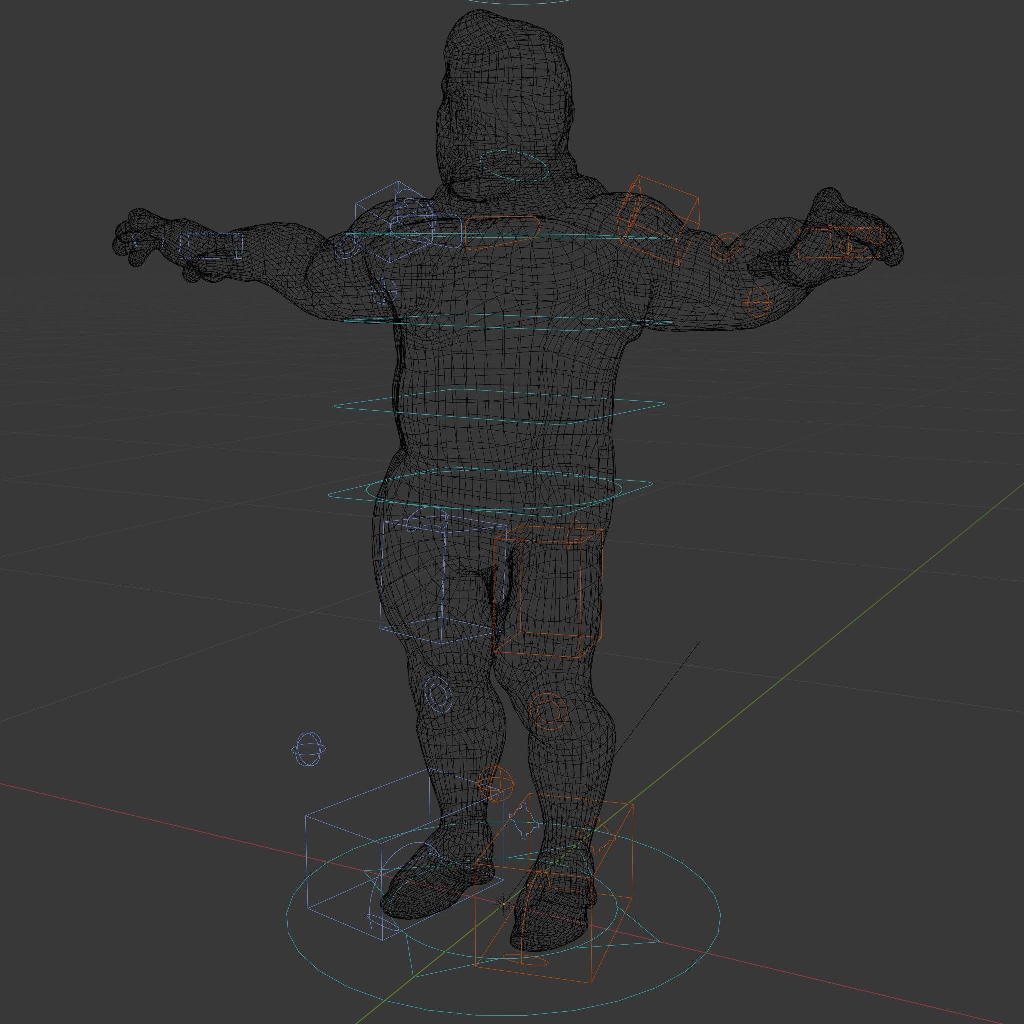 Energetic Racing Hero Rigged and Animated D Character Model Low-poly 3D model_6