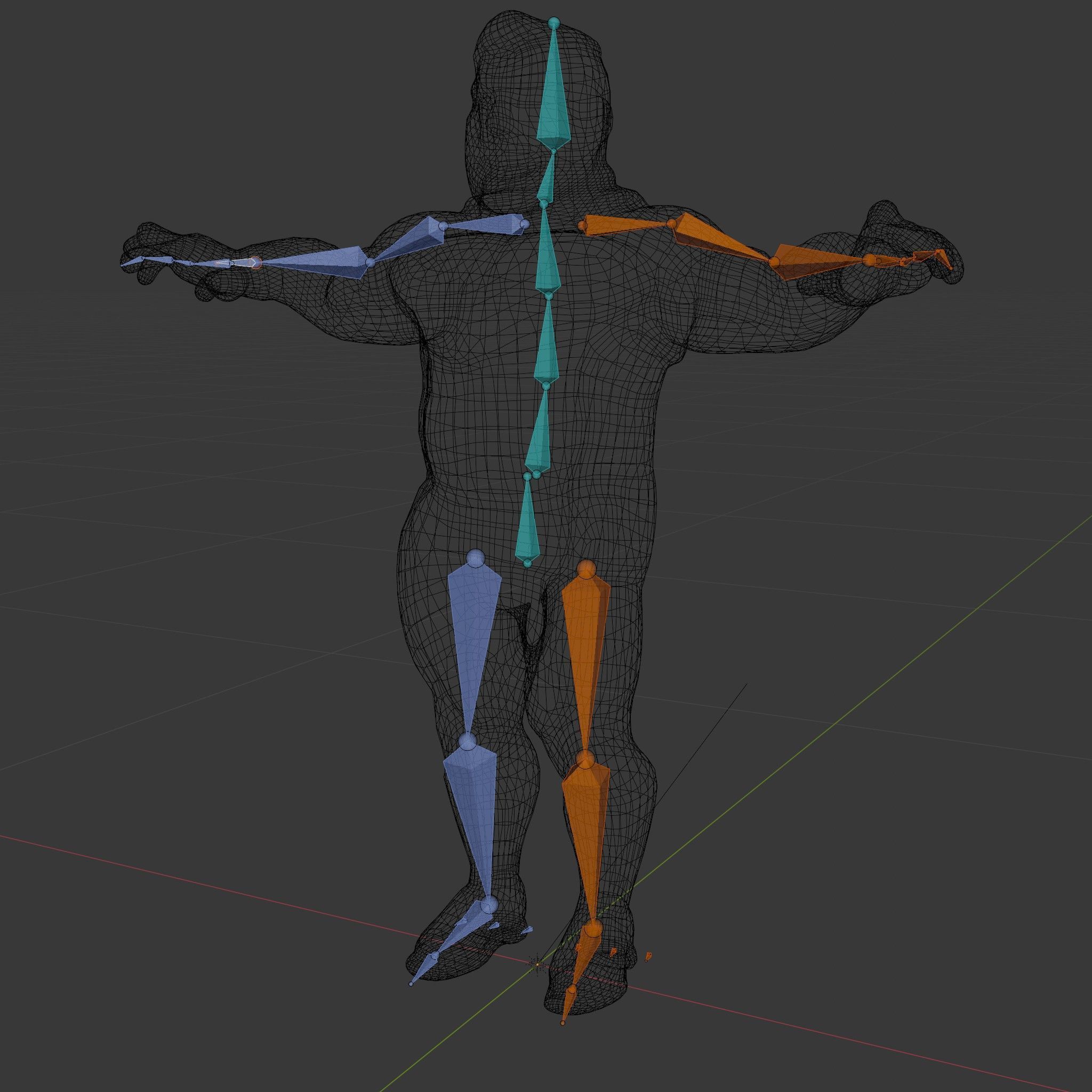 Energetic Racing Hero Rigged and Animated D Character Model Low-poly 3D model_5