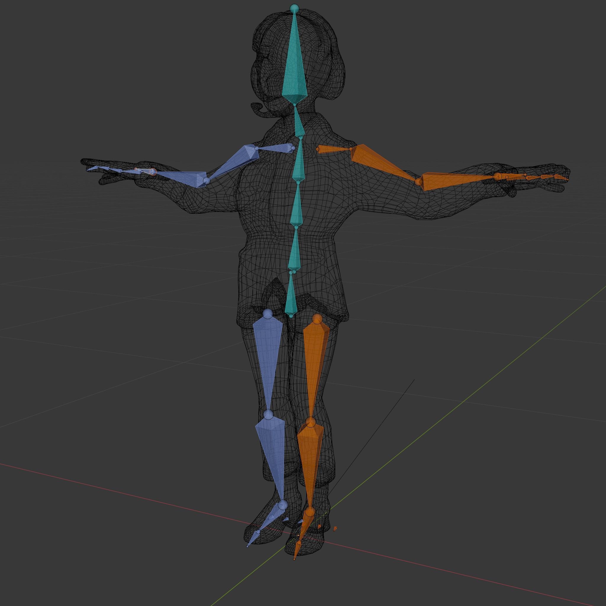 Animated Female Soldier Character Model Rigged and Ready Low-poly 3D model_6