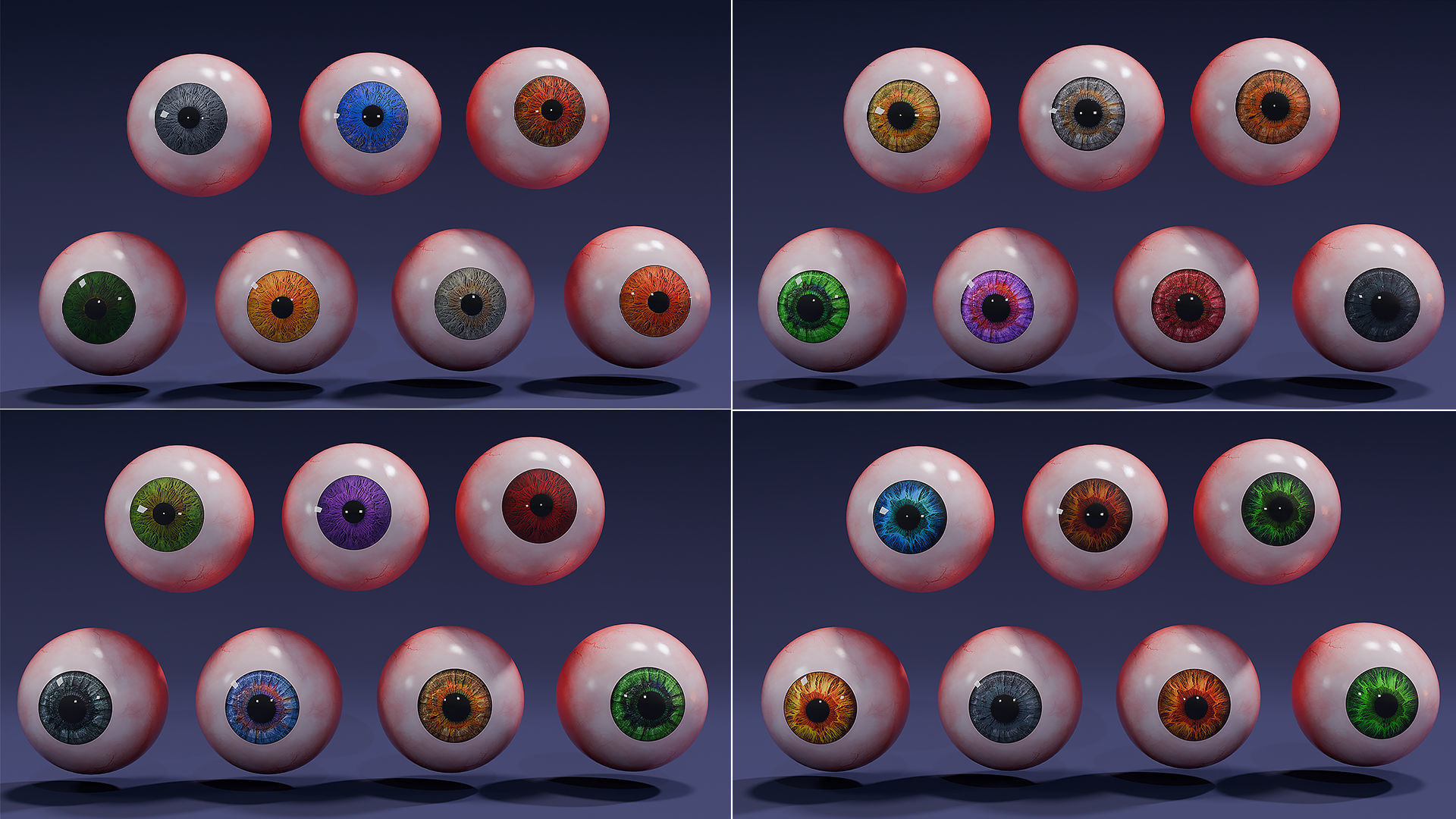 Eys-4K Texture-Character Eye-Realistic Eye-30 Realistic-Vol 02 Low-poly 3D model_6