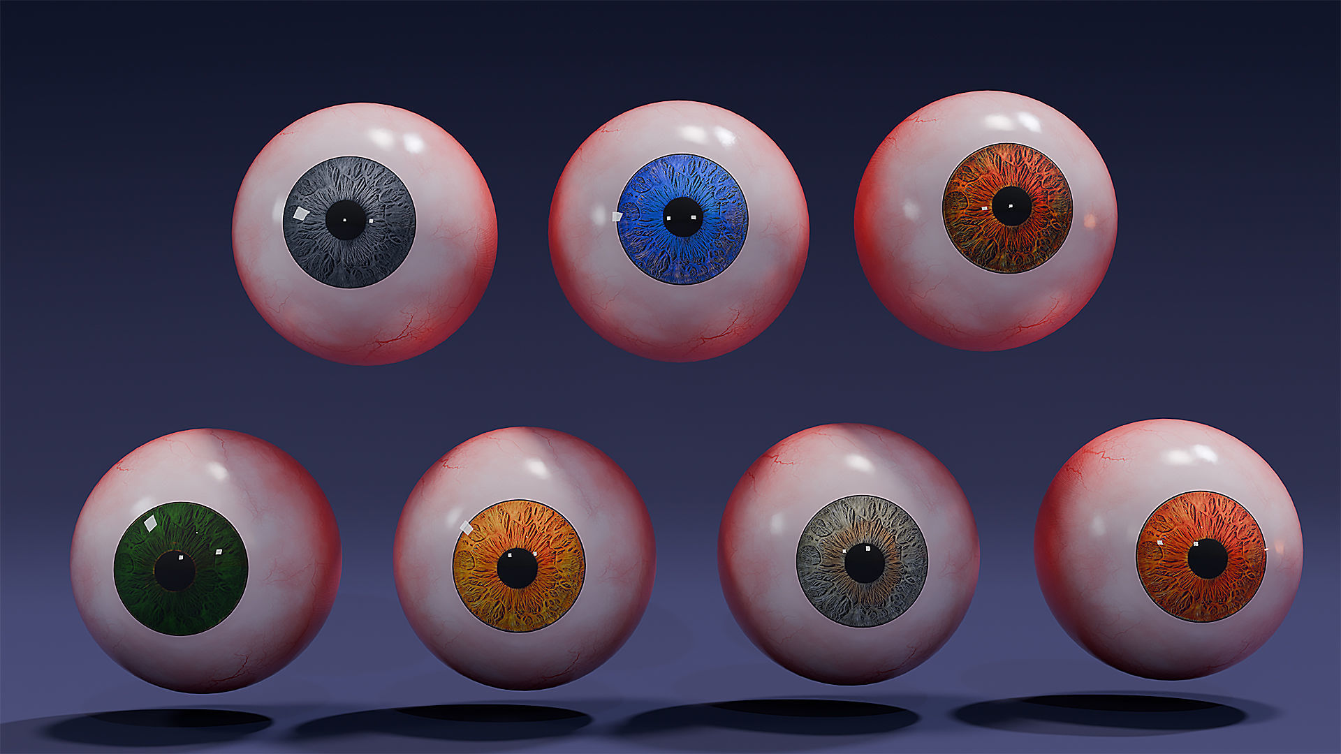 Eys-4K Texture-Character Eye-Realistic Eye-30 Realistic-Vol 02 Low-poly 3D model_9