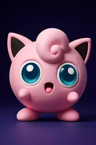 Pokemon Jigglypuff 3D print model