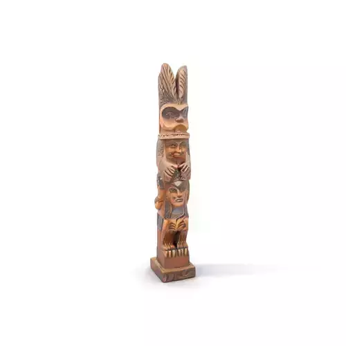 Native American Totem Pole Model Pack