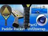 Padel Tennis racket for paddle low poly PBR Low-poly 3D model_3