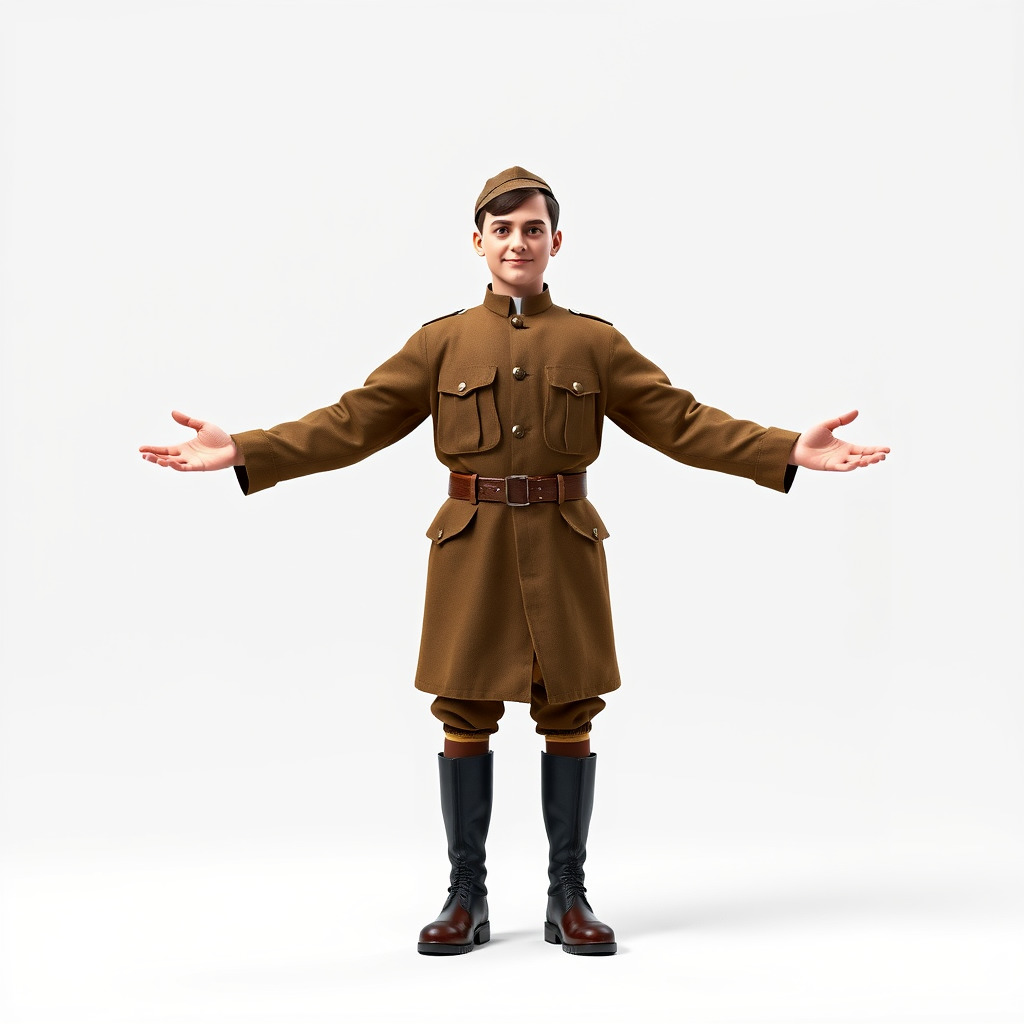 World War Soldier Rigged and Animated D Model Low-poly 3D model_2