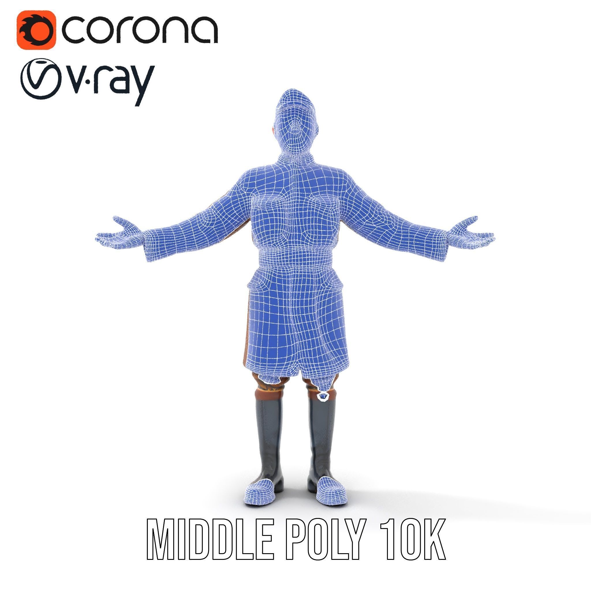 World War Soldier Rigged and Animated D Model Low-poly 3D model_29