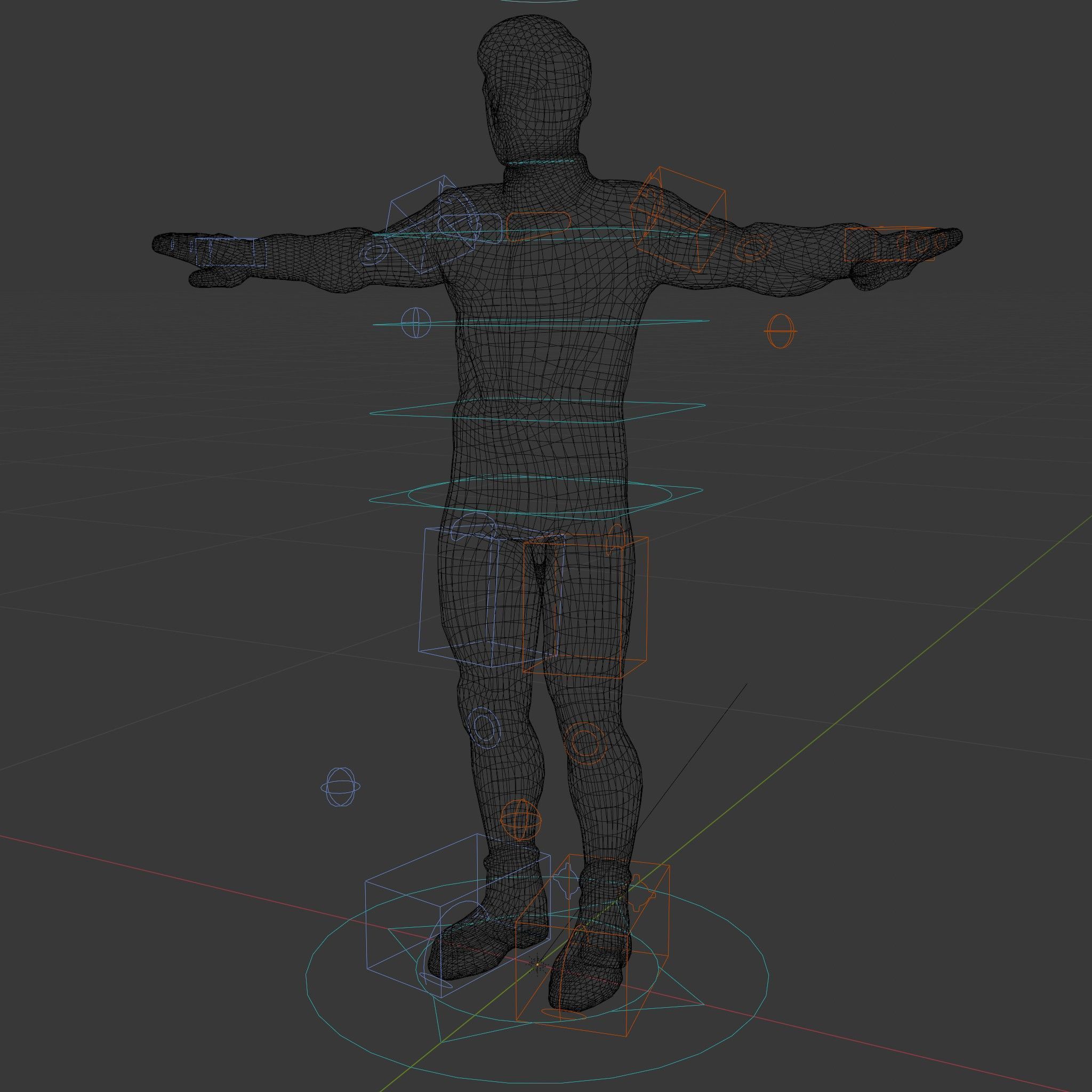 Futuristic Urban Warrior Rigged and Animated D Character Model Low-poly 3D model_10