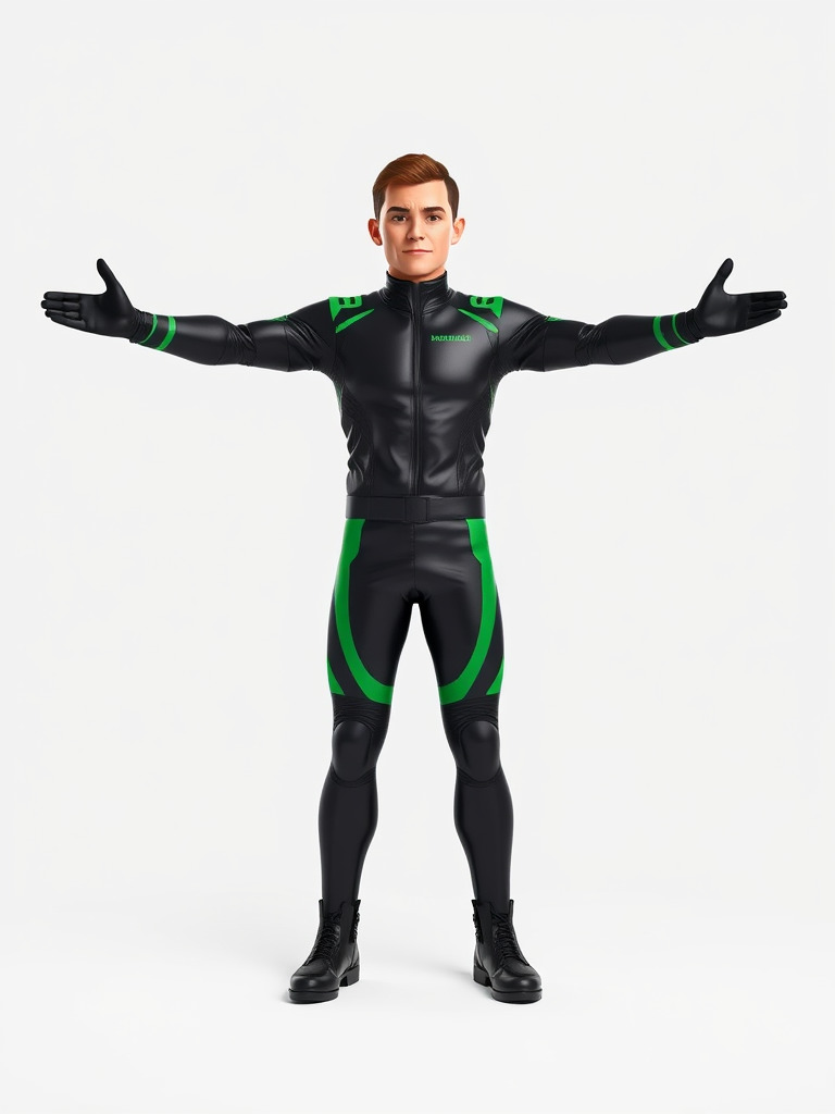 Futuristic Urban Warrior Rigged and Animated D Character Model Low-poly 3D model_2