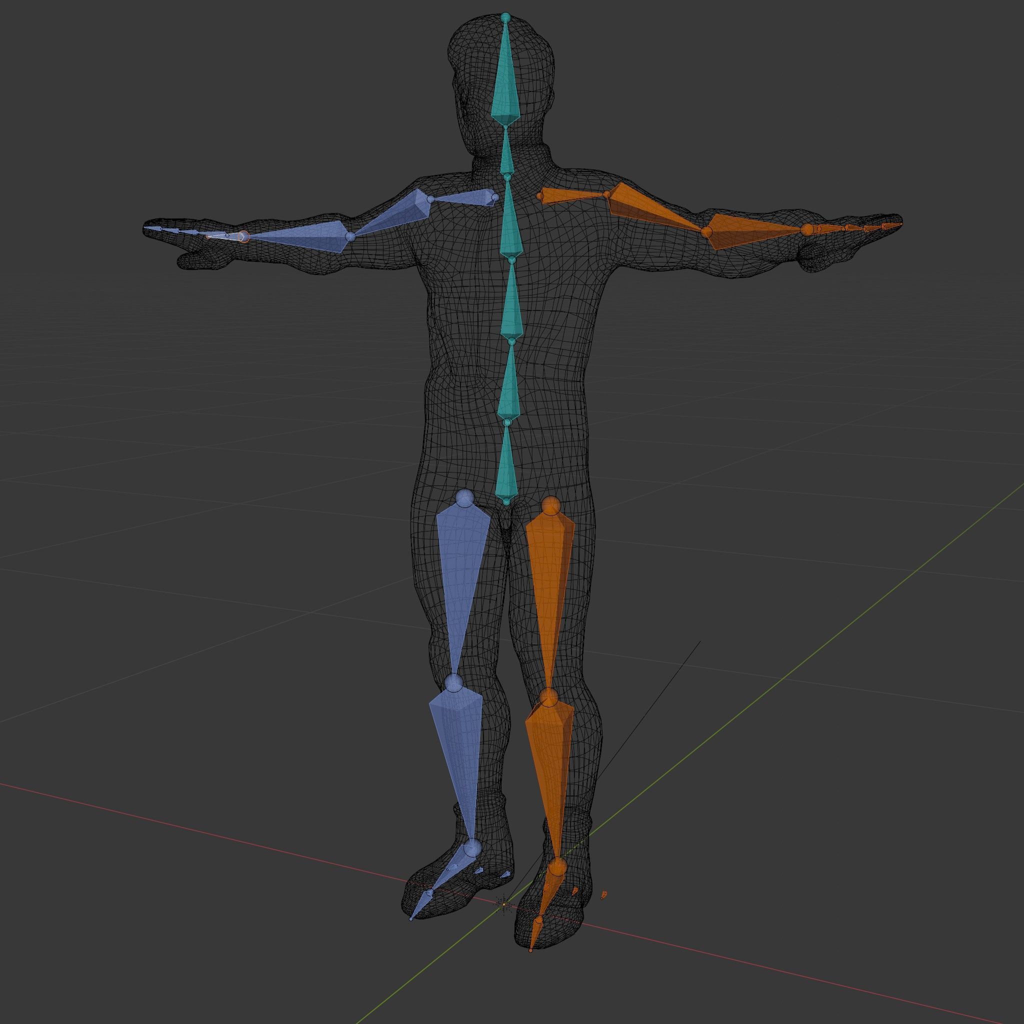 Futuristic Urban Warrior Rigged and Animated D Character Model Low-poly 3D model_21