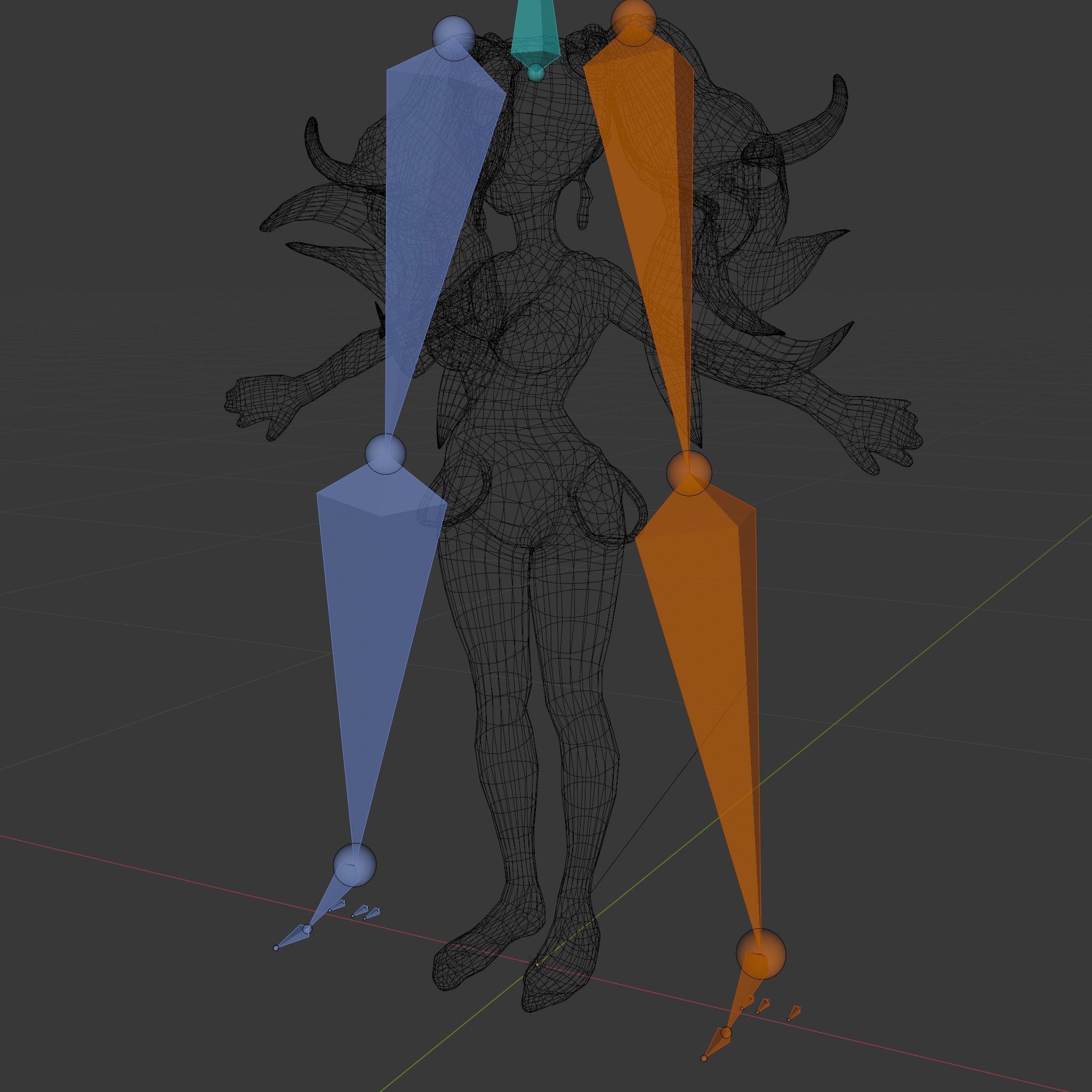 Fantasy Fairy Character Model with Wings Rigged and Animated Low-poly 3D model_6