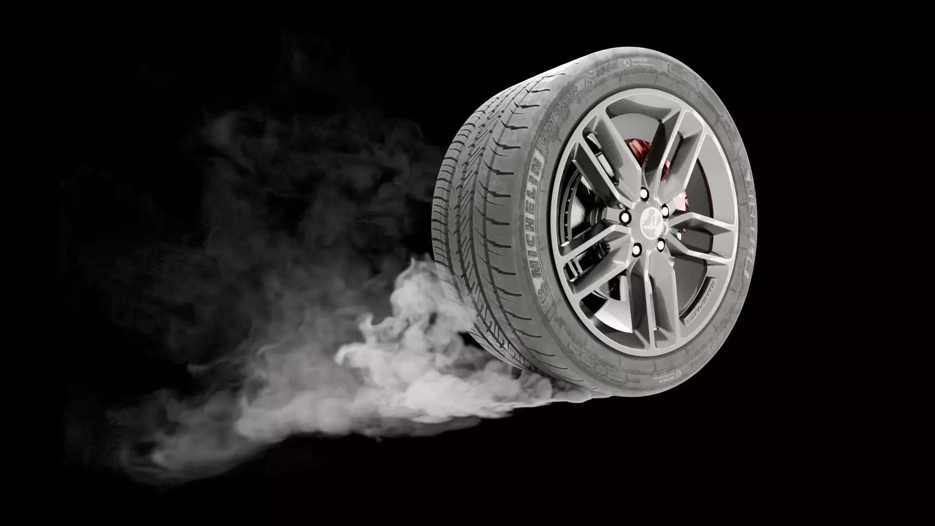 Car Tire Burnout Smoke VBD Pack 3D model_0
