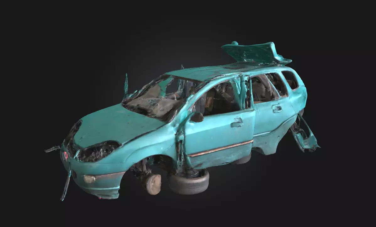 Abandoned Dreamcar  A Forgotten Vision of the Future 3D model_0