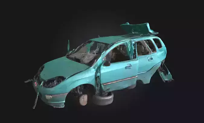 Abandoned Dreamcar  A Forgotten Vision of the Future 3D model