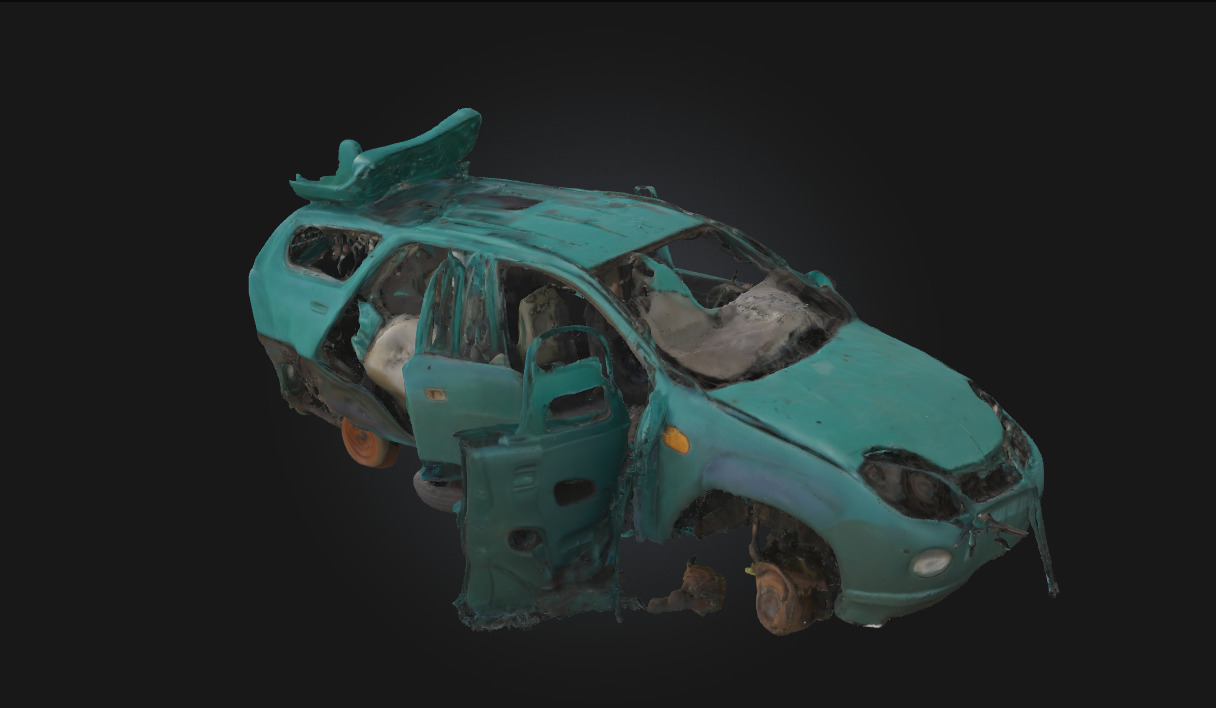 Abandoned Dreamcar  A Forgotten Vision of the Future 3D model_1