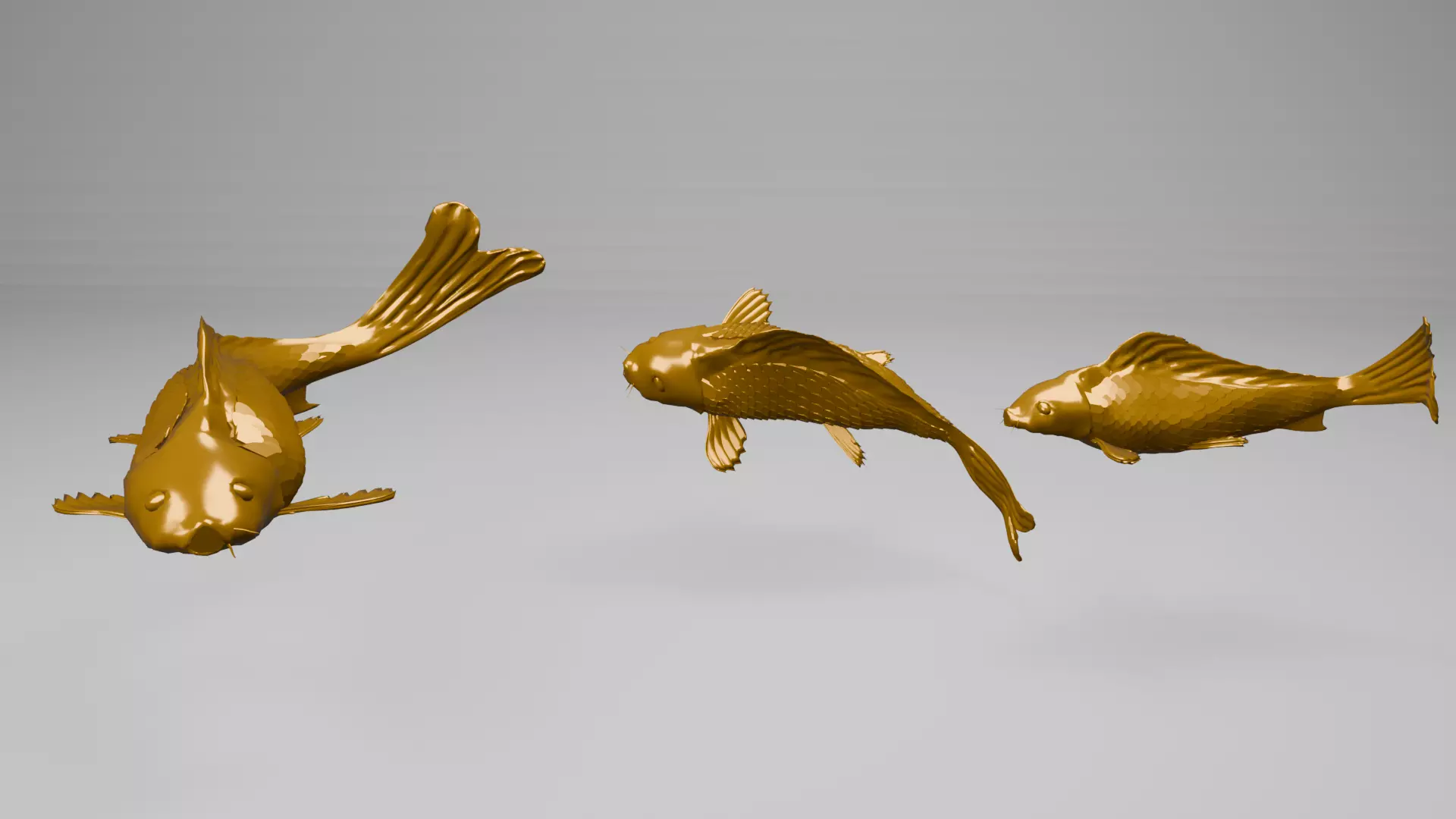 Koi fish ready to print Free 3D print model