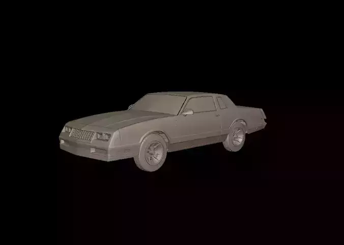 chevrolet monte carlo ss 1986 3D PRINT MODEL