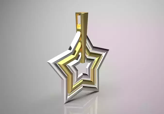 star gold stl 3dm pendant gp0306