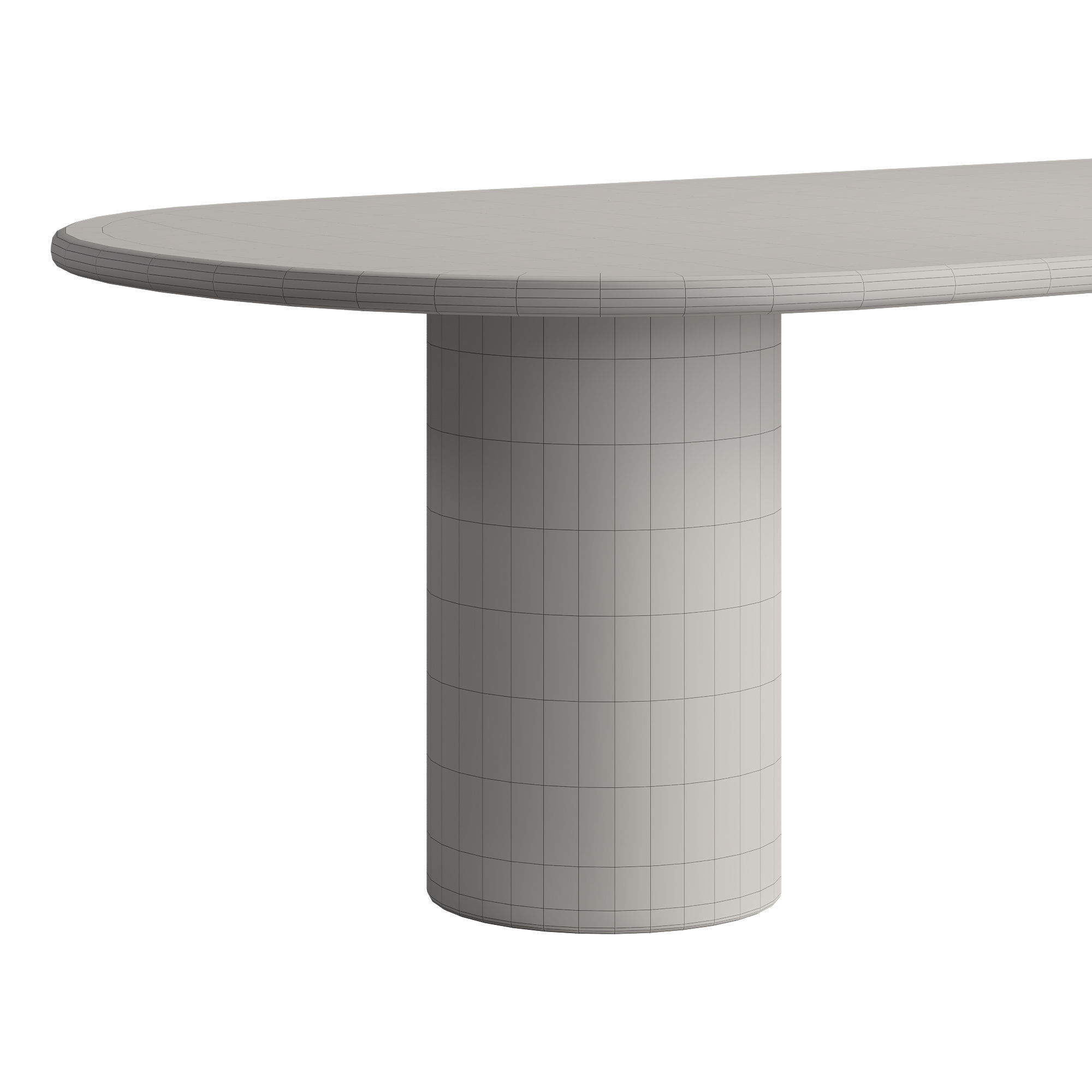 Lorenzo Oval Dining Table 3D model_3