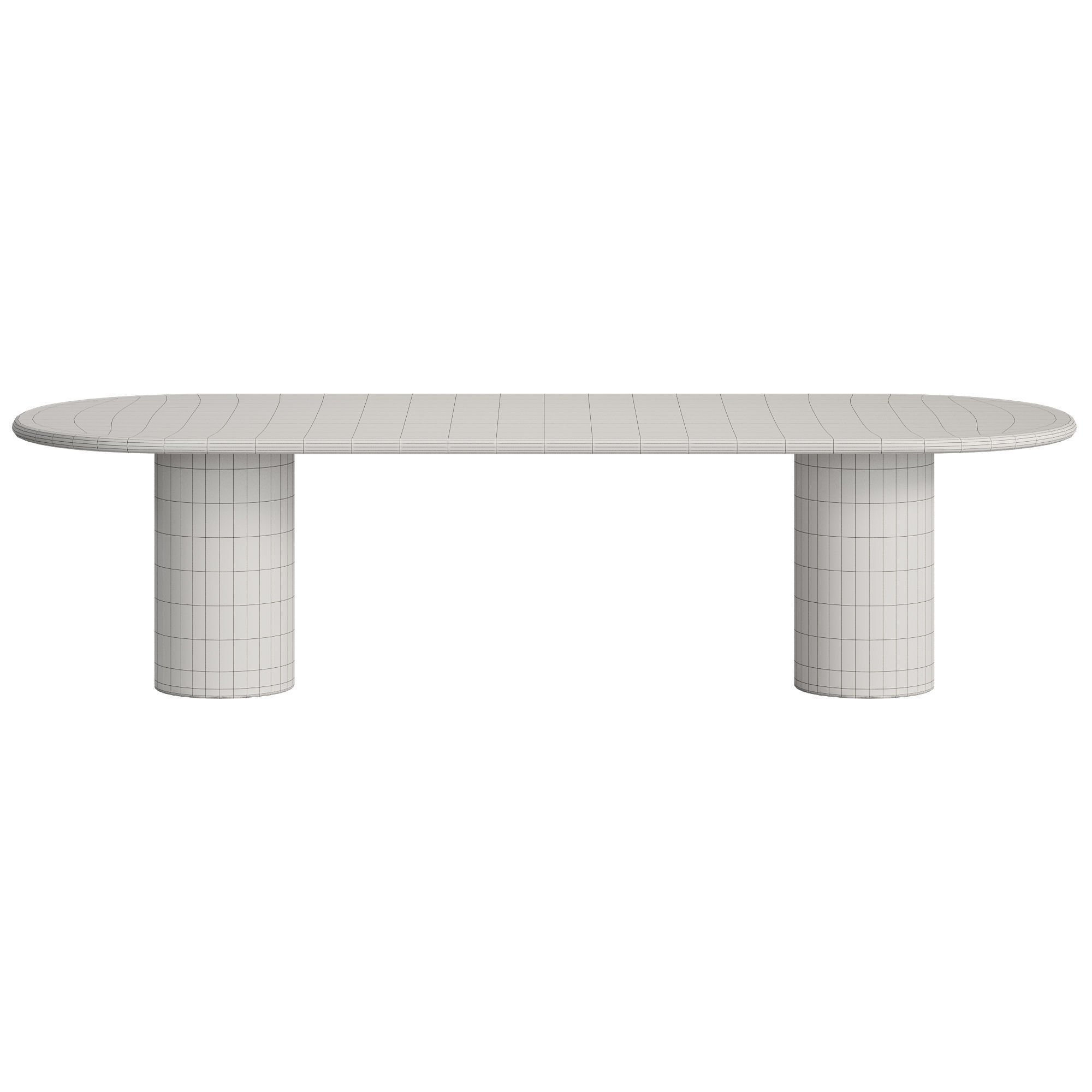 Lorenzo Oval Dining Table 3D model_7