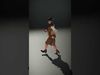 Plaid Skirt D Character Model Rigged and Animated Low-poly 3D model_2