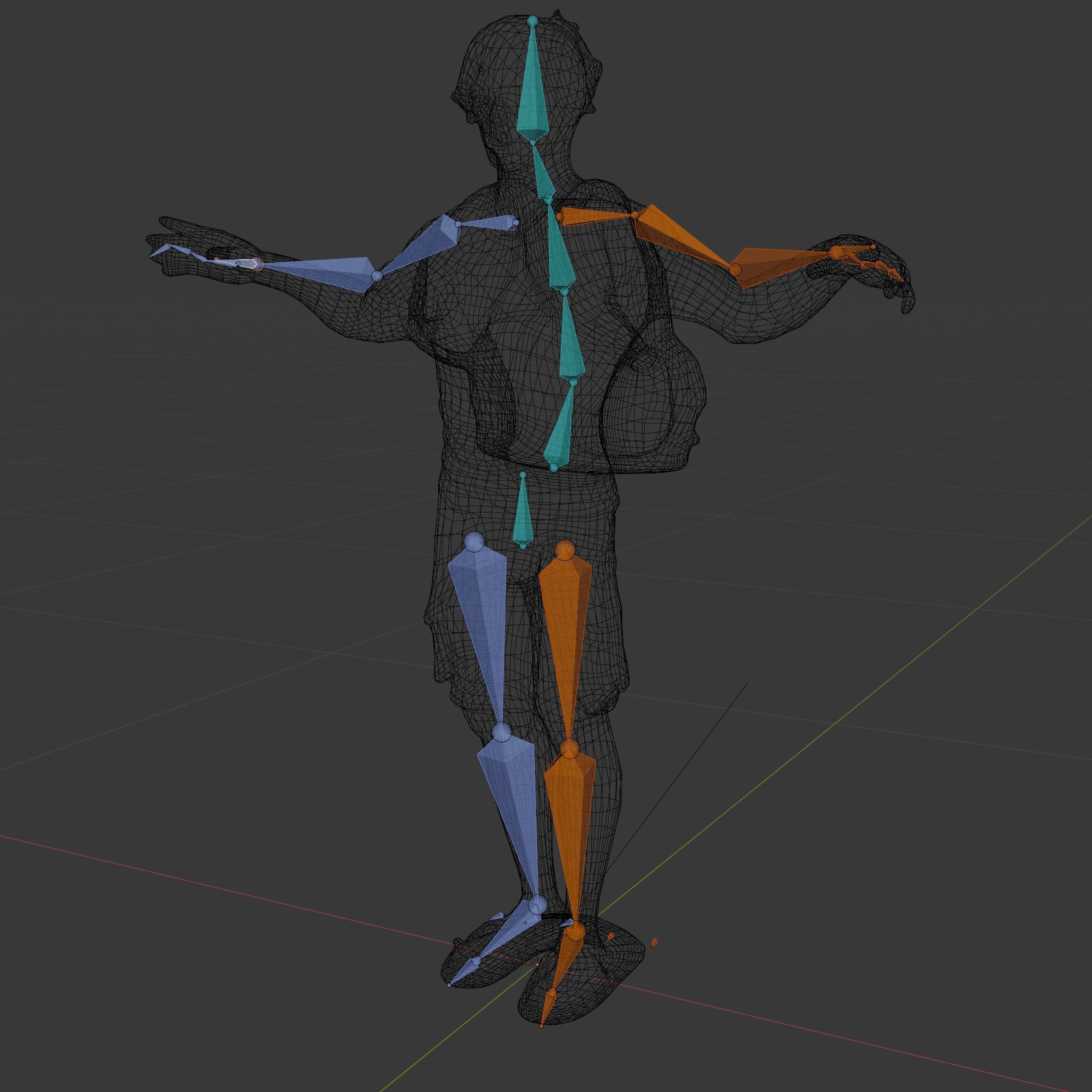 Casual Backpacker Guy Rigged and Animated D Character Model Low-poly 3D model_6