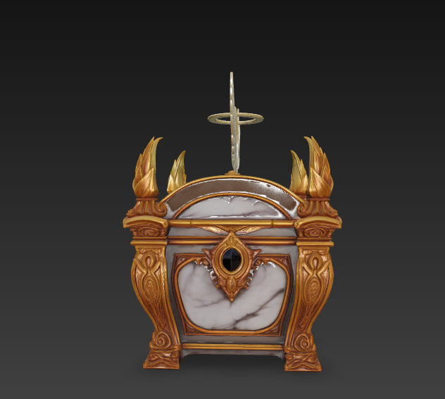 Fantasy Magic Chests Pack Low-poly 3D model_1