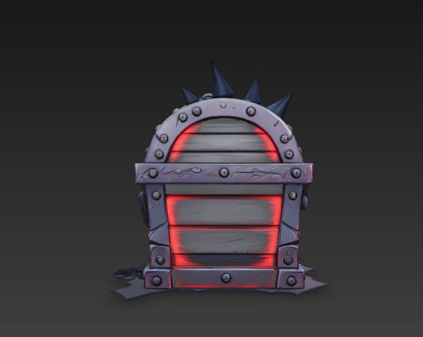 Fantasy Magic Chests Pack Low-poly 3D model_9