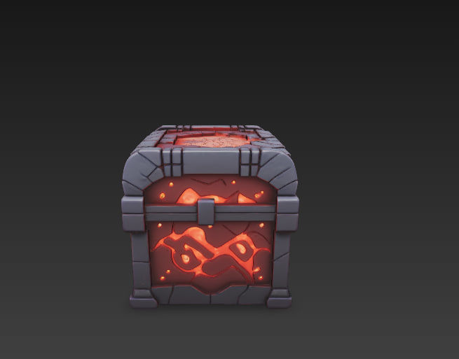 Fantasy Magic Chests Pack Low-poly 3D model_15