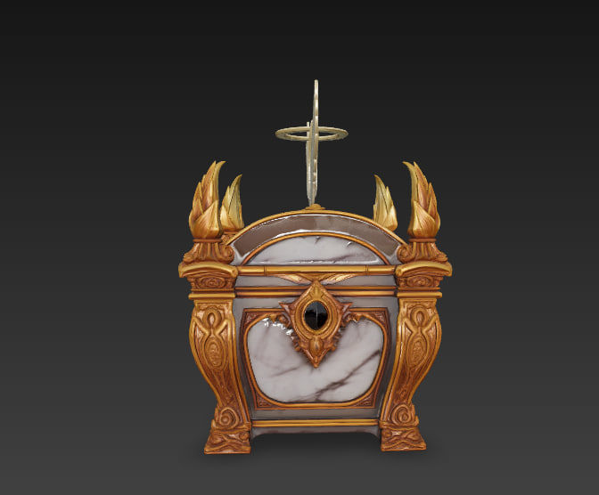 Fantasy Magic Chests Pack Low-poly 3D model_3