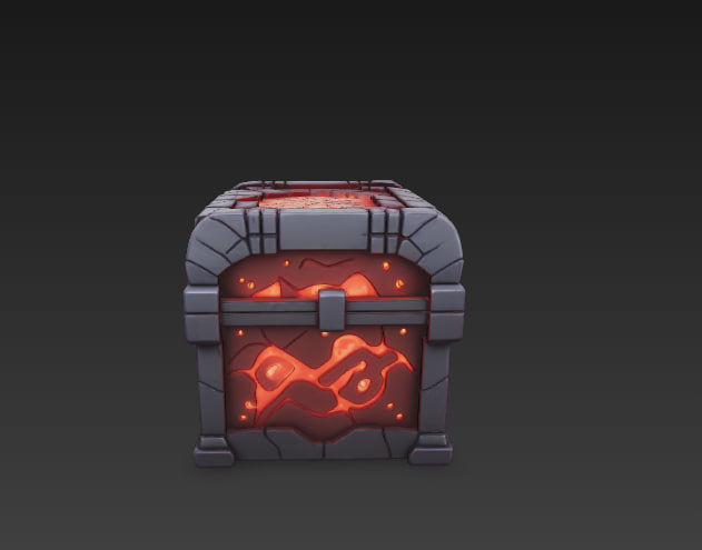 Fantasy Magic Chests Pack Low-poly 3D model_13