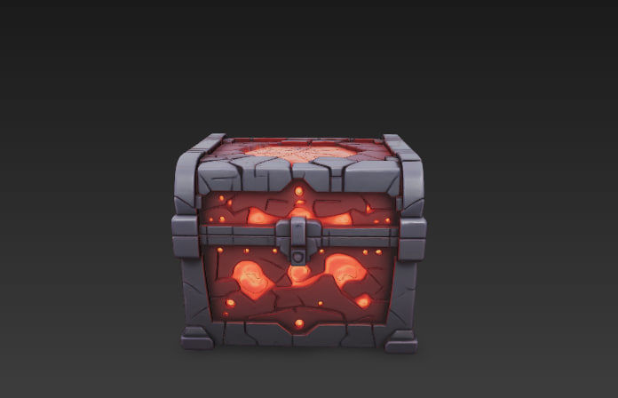Fantasy Magic Chests Pack Low-poly 3D model_12