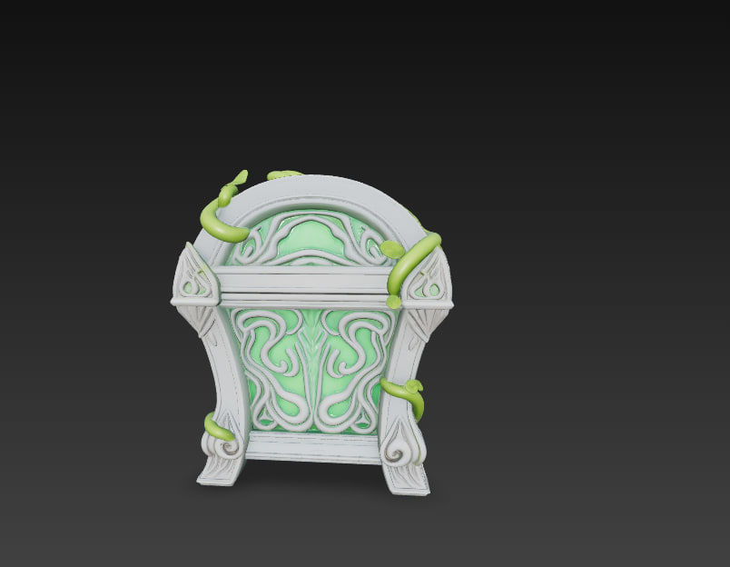 Fantasy Magic Chests Pack Low-poly 3D model_26