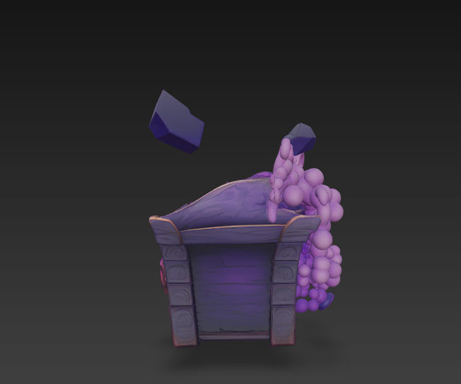 Fantasy Magic Chests Pack Low-poly 3D model_29