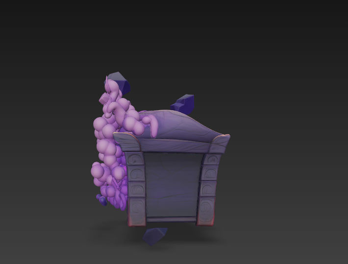 Fantasy Magic Chests Pack Low-poly 3D model_33