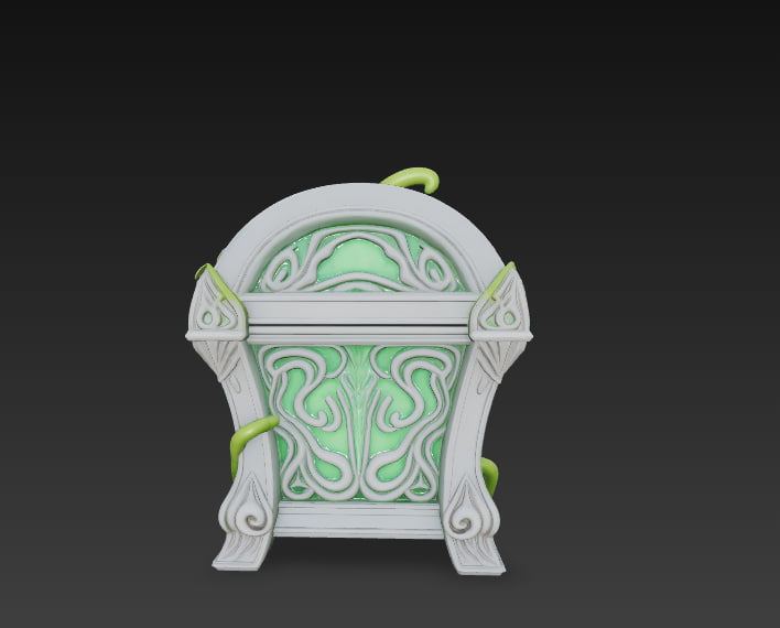 Fantasy Magic Chests Pack Low-poly 3D model_23